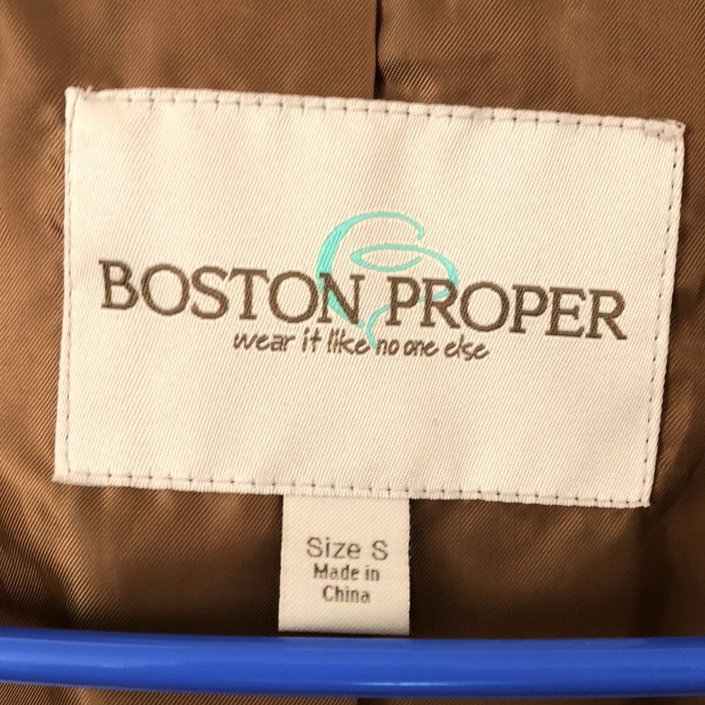 Boston Proper Lined Leather Chic Jacket - image 3